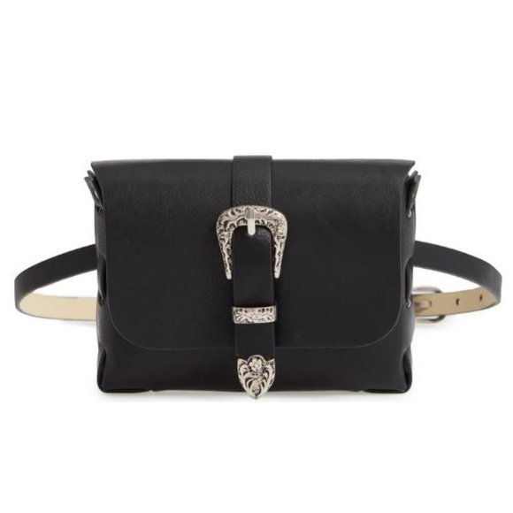 🎁 TREASURE & BOND Western Buckle Faux Leather Bel - Picture 3 of 10